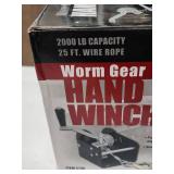 Haul Master Worm Gear Hand Winch 2000lb - New in Box!