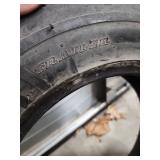 One Duro 5.30-12 Trailer Tire ( shows signs of previous use) and pne Goodyear 4-30-12 Trailer Tire ( fairly good tread - may be new)