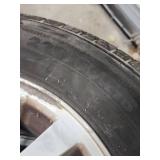 Set of 4 Michellin Defender XT 226/60/R16 tires with Chrome Wheels - previously used.  Two of the tires have better tread left than the other two.