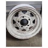 Dexter 12x4JA White Steel Wheels - Set of 2