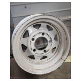 Dexter 12x4JA White Steel Wheels - Set of 2