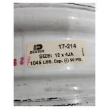 Dexter 12x4JA White Steel Wheels - Set of 2