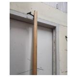 Wood stairway rails - some with brackets. All approx 1 3/4" diameter. See desc for lengths