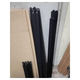 5 Tier metal frame gorilla shelf with wood shelves- all pieces accounted for - just needs assembled!  48" W x 24" D x 84" H - all pieces in very good condition