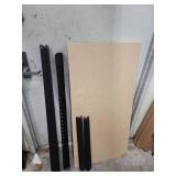 2 Tier metal gorilla shelf - Only enough parts to make a short 2 shelf unit.  48" W x 24" D x 48" H.  All pieces in great condition, potentially unused