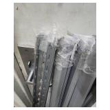 Steel gorilla shelf with White MDF Shelf Boards -  6 Tier - 48"W x 18"D x 84"H. Open box, appears new (bottom of box was falling apart, so only have the top of the box).  All pieces accounted for.