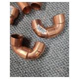 Copper Plumbing Fitting Set - 1 1/4" diameter