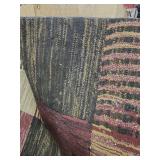 Large Geometric Pattern Area Rug 84x62 - has a couple of faint spots on it.  Needs cleaned - good structural condition