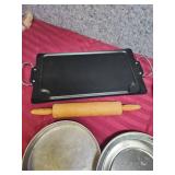 Baking Set with Griddle, Rolling Pin and Metal Pie Plates