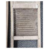 2 small Vintage Wood and Metal Washboards (both are dusty and need cleaned)