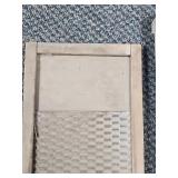 2 small Vintage Wood and Metal Washboards (both are dusty and need cleaned)