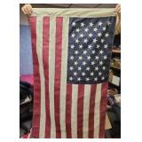 American Flag - 50"W x 30" H - ends are tattered