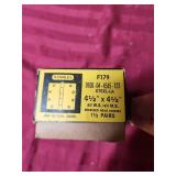 One box Stanley Hinges (qty 3) brand new - and One Box Hager Hinge previously used (qty 1) - both include screws - all are 4 1/2" x 4 1/2" hinges