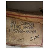 Sterling Box of 20d Ring Shank Nails - heavy box almost full