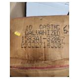 Sterling 10 Casing Galvanized Nails - a little less than half full box (box cardboard is worn out on the bottom, box will be inside of another box for transport)
