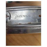 Vintage Radar-Lite Rail Light by Burgess - untested.  Switch on the back red light is stuck and not moving, switch for front light does move. Unsure of battery type