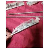 Cipco Corp - Two Flush Bolts with 12" metal rods - new in original box with mounting screws