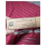 Cipco Corp - Two Flush Bolts with 12" metal rods - new in original box with mounting screws