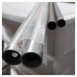 4 aluminum Tubes - two are 31" Long and .75" diameter, two in the packages are 42" long and 1" diameter (this set has mounting holes drilled at each end)