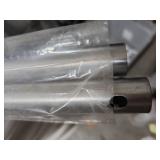 4 aluminum Tubes - two are 31" Long and .75" diameter, two in the packages are 42" long and 1" diameter (this set has mounting holes drilled at each end)