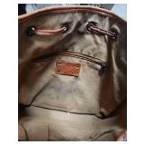 Patricia Nash Brown Leather Hobo Purse w/ Dust Cover (has some wear and fade on the outer leather - inside has stains) good structural condition. Includes a frog Checkbook wallet