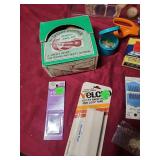 Sewing Notions Collection with Storage Box - hook/eyes, buttons, scissors, velcro and much more