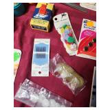 Sewing Notions Collection with Storage Box - hook/eyes, buttons, scissors, velcro and much more