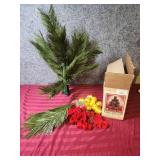 2.5ft Christmas Tree with Balls & Bows Box Set - picture shown is without the leaves fluffed, base is not very sturdy