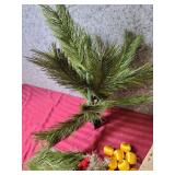 2.5ft Christmas Tree with Balls & Bows Box Set - picture shown is without the leaves fluffed, base is not very sturdy