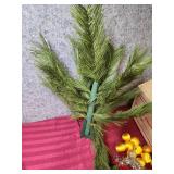 2.5ft Christmas Tree with Balls & Bows Box Set - picture shown is without the leaves fluffed, base is not very sturdy