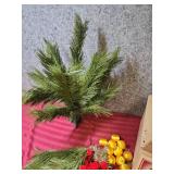 2.5ft Christmas Tree with Balls & Bows Box Set - picture shown is without the leaves fluffed, base is not very sturdy