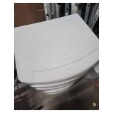 Sterlite 4 Drawer Plastic Storage Unit with translucent drawers.  Needs a good wipe down, but good structural condition.  All drawers open as expected.  22"W x 19"D x 36.5"H