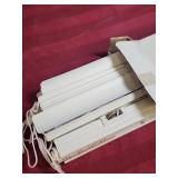 Jubilee Room Darkening Vinyl Mini Blinds - Soft White.  Open box,  appears new. 23in W x 42in L