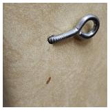 Formica Countertop - has a hook drilled in the middle of it.  Has some wear/small chips and edge has some scuff marks. Measures 88 1/4" W x 18" D - finished edge is 1.5" H