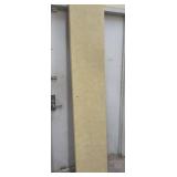 Formica Countertop - has a hook drilled in the middle of it.  Has some wear/small chips and edge has some scuff marks. Measures 88 1/4" W x 18" D - finished edge is 1.5" H