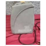 Titan Electric small Space Heater with Thermostat - 6" W x 5.5" D x 8" H. Tested, works. little dusty, grate could use cleaned