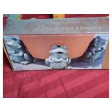 Home Trends Decorative Frog Flower Pot Holder Set