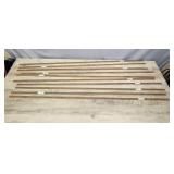 Metal Shelf Pilaster, Adjustable Shelf Wall Mount standards N229-484 Fruitwood Finish - count of 10 - no mounting hardware included