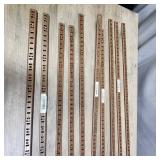 Metal Shelf Pilaster, Adjustable Shelf Wall Mount standards N229-484 Fruitwood Finish - count of 10 - no mounting hardware included