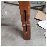 Vintage Turned Spindle Back Twin Size Wooden Headboard - slat style for bedframe attachment - some finish wear