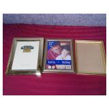 Photo Frame Set - 3 Frames Featuring a Holson Fine Metals Hand Polished Frame