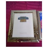 Photo Frame Set - 3 Frames Featuring a Holson Fine Metals Hand Polished Frame