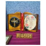 Vintage Religious Decor Collection - 4 Decorative Pieces