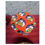 Set of 4 holiday cookie tins  (comes inside a blue and pink floral bath and body works reusable shopping bag not pictured)