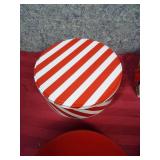 Set of 4 holiday cookie tins  (comes inside a blue and pink floral bath and body works reusable shopping bag not pictured)