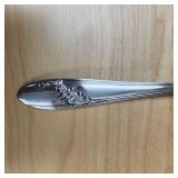 Oneida Community - set of 9 large tablespoon size silver-plate spoons - style line is 