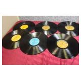 Vintage Christmas Compilation Vinyl Records Collection - set of 6 no sleeves