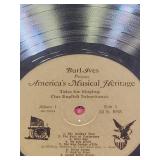 Vintage Vinyl Record Collection - set of 8 no sleeves- Pat Boone (qty 2) and Burl Ives Albums (qty 6)