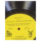 Vintage Vinyl Record Collection - set of 8 no sleeves- Pat Boone (qty 2) and Burl Ives Albums (qty 6)