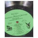 Vintage Vinyl Record Collection - set of 8 no sleeves- Pat Boone (qty 2) and Burl Ives Albums (qty 6)